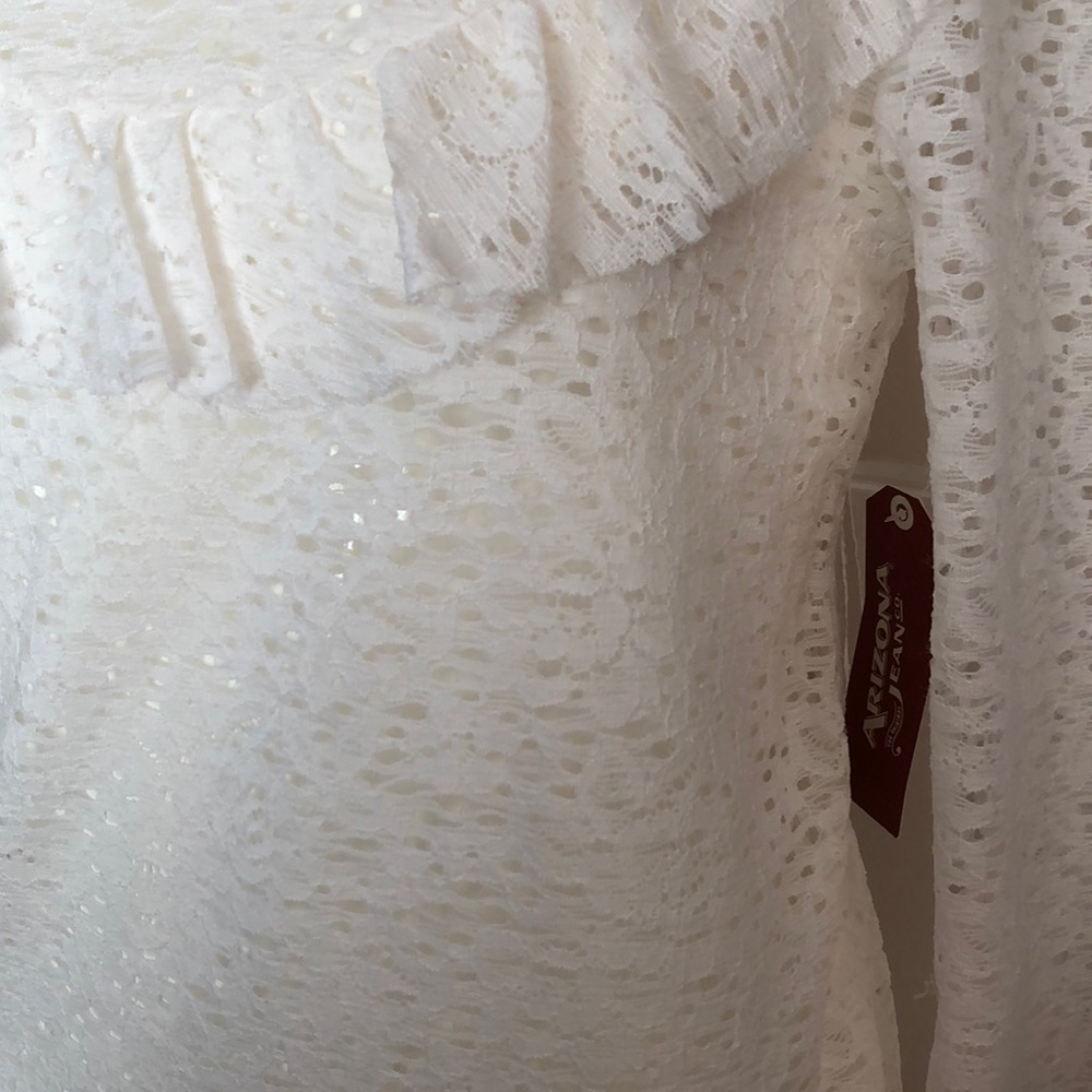 Arizona Cream ruffle top - Picture 3 of 6